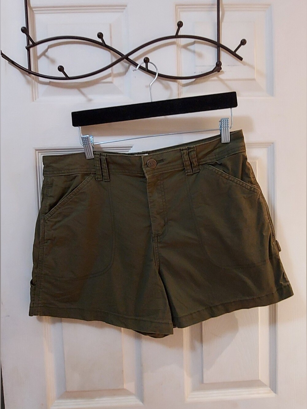 Vintage Lee Olive Green Women's Casual Shorts
